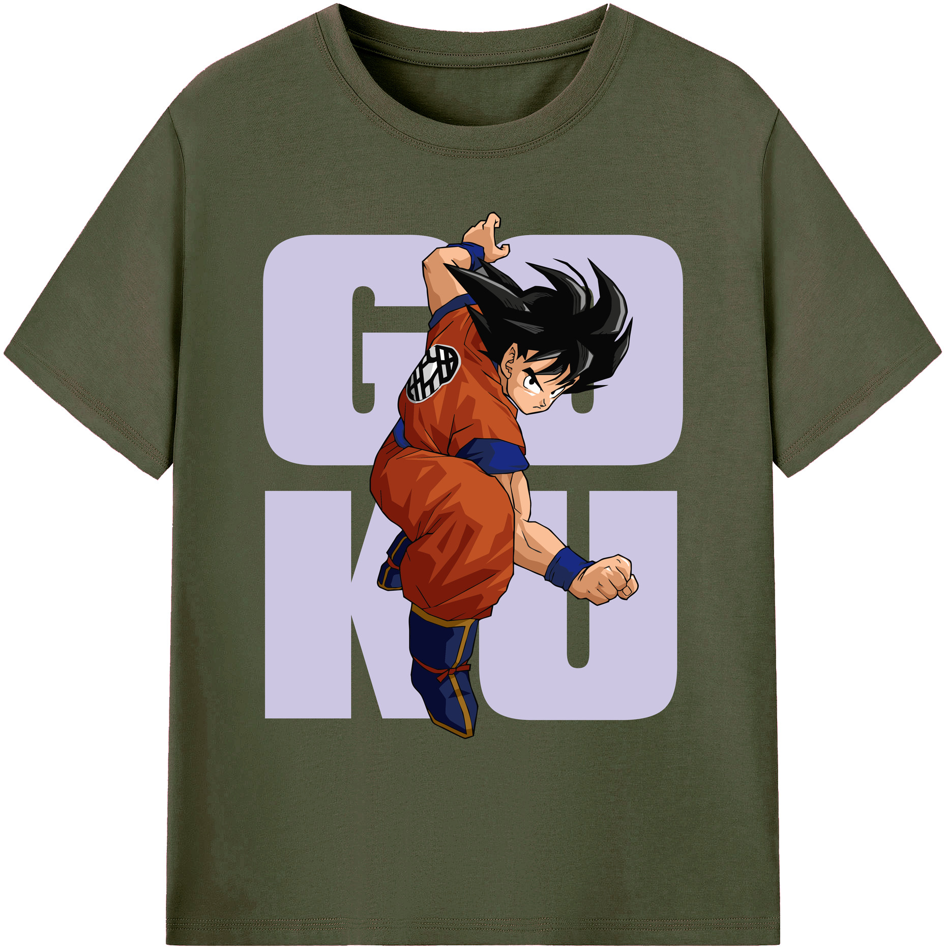 （画像用） ドラゴンボール 孫悟空（そん ごくう）Son Goku カカロット DRAGON BALL Kakarotto 綿100％ メンズ半袖Tシャツ｜肌触りやわらか＆通気性